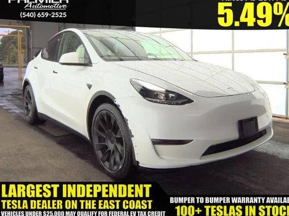 TESLA MODEL Y 2021 5YJYGAEE3MF117734 image